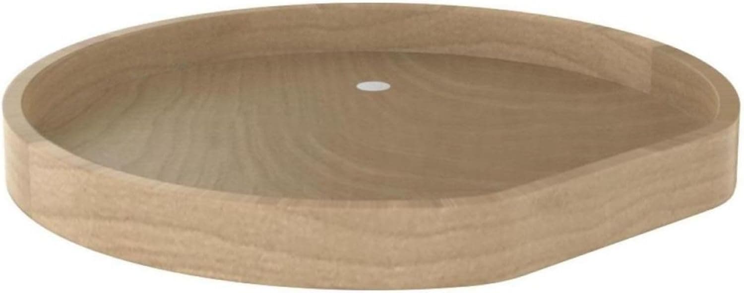Single D-Shape Wood Tray (Wall Corner Lazy Susan