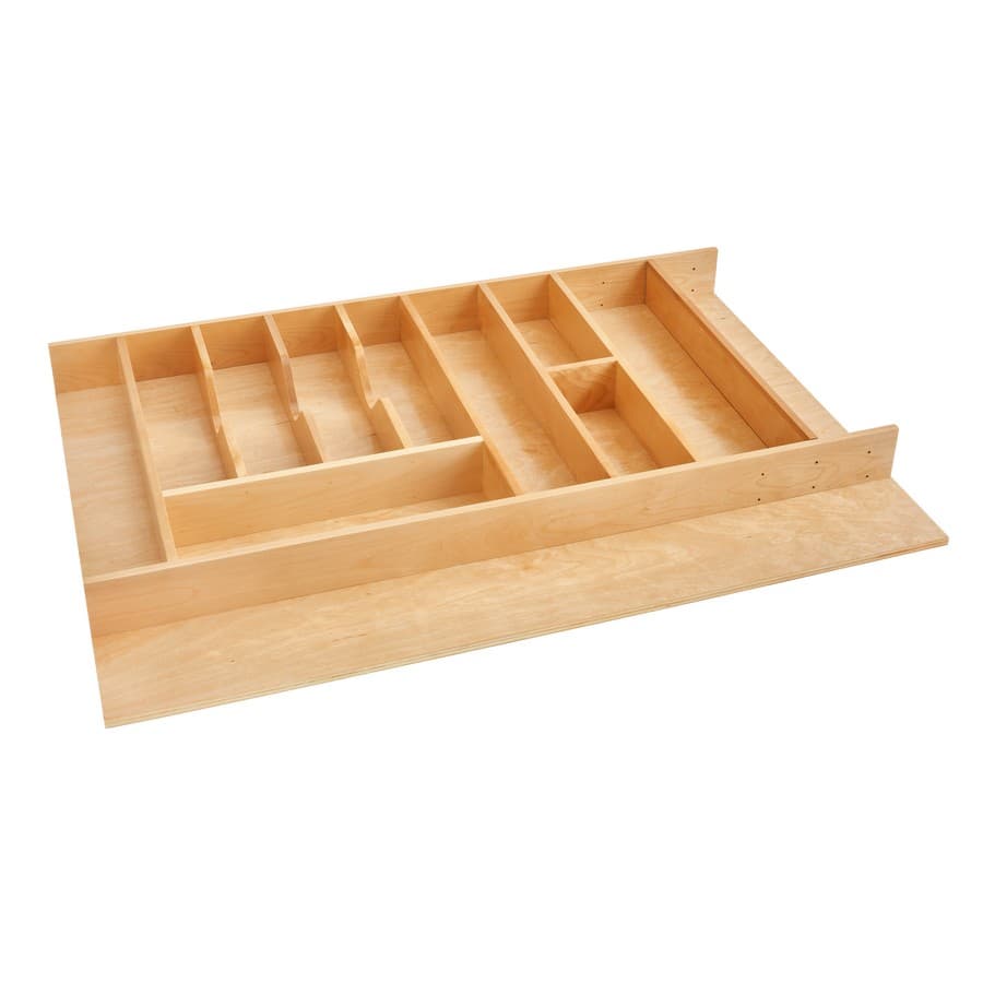 Rev-A-Shelf 33" Combo Utility/Cutlery Tray Insert Natural Maple Rev-A-Shelf 4WUTCT-36-133-1/8" W Natural Maple Combination Utensil/Cutlery Tray Insert - 2-7/8" H