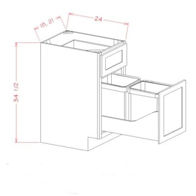 Shaker Antique White - B21TCPO