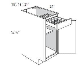 Amesbury White Recessed - B18TTCD18