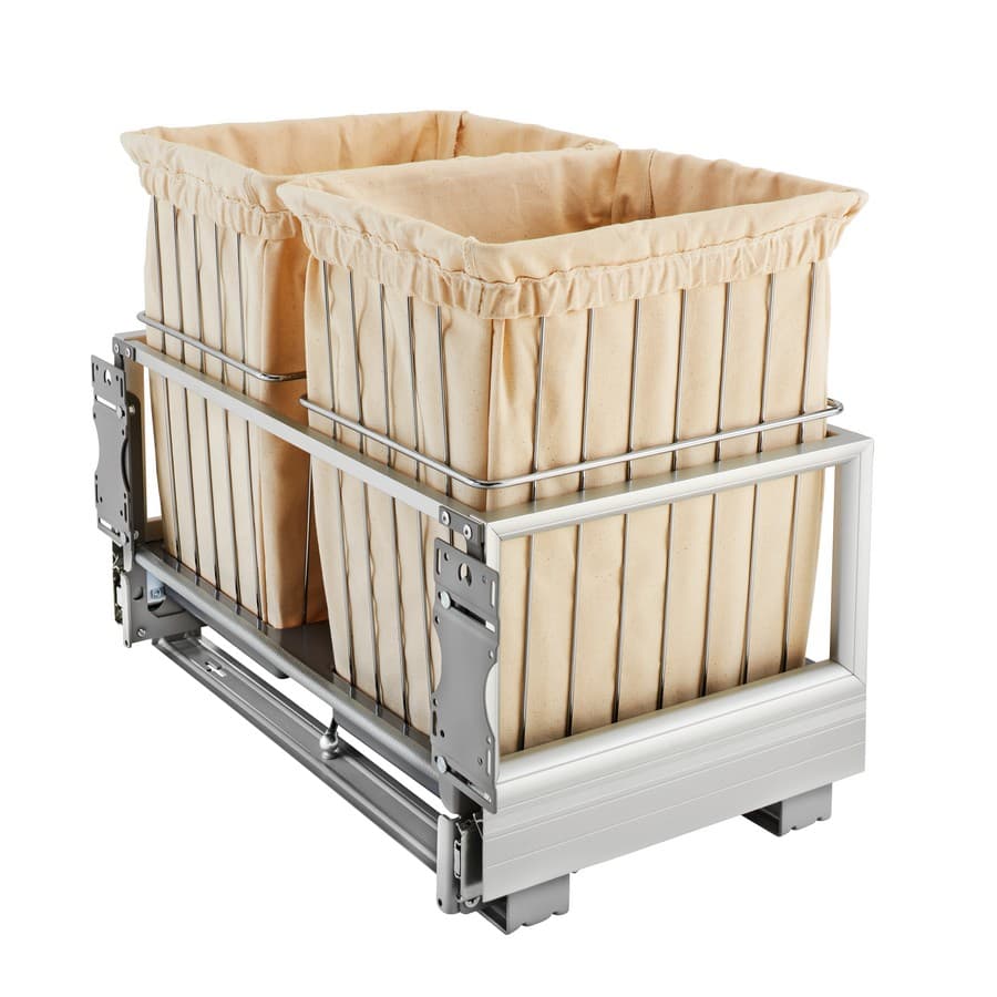 Rev-A-Shelf 24" Steel Wire Double Wire Hamper with Soft Open/Close Rev-A-Shelf CH-241419-RM-217