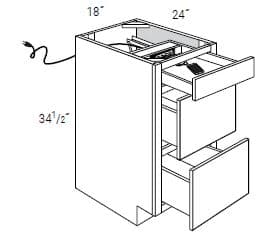Amesbury White Recessed - DB18CHGDR18