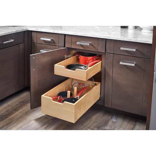Double Soft Closing Slide Out Drawers with dividers - Fits Best in B18