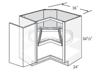 Upton Brown Recessed - LS36DR-TOP