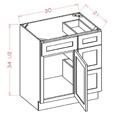 Shaker Antique White - V3021DR