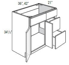 Amesbury White Recessed - V3621D-R