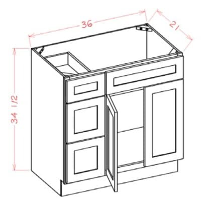Shaker Antique White - V3621DL