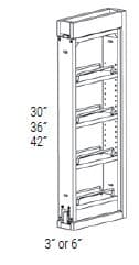 Amesbury White Recessed - WF636PULL-SFTCLOSE