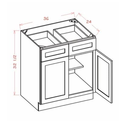 Shaker Unfinished - B36ADA