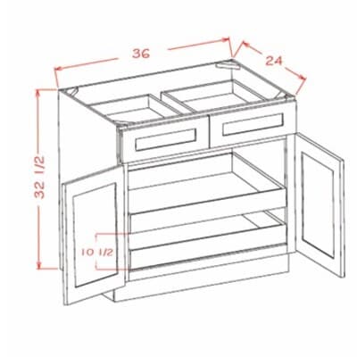 Shaker Unfinished - B36ADA2RS