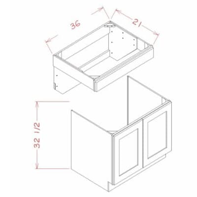 Shaker Unfinished - VS36ADA