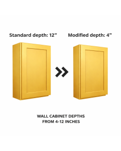 Reduce Wall Cabinet Depth 4 - 12 Inches